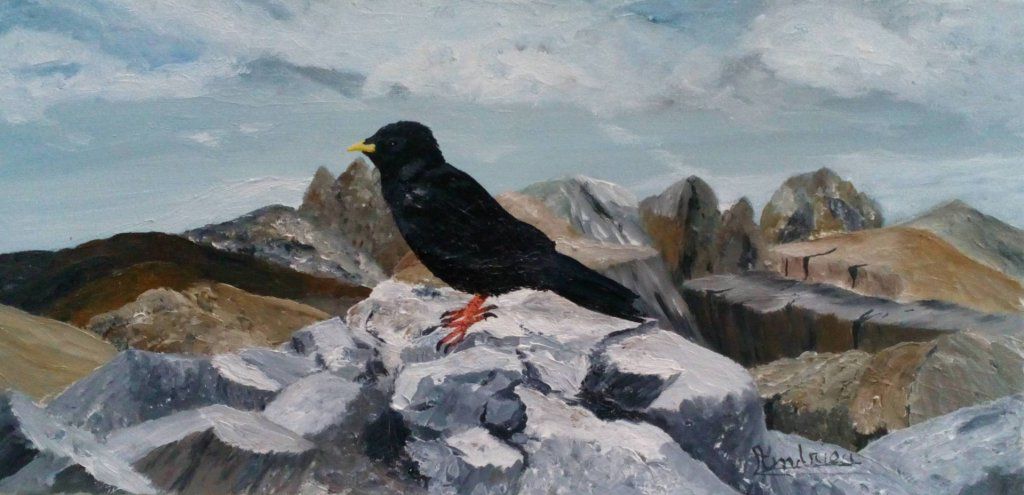 Grand corbeau dans les montagnes
20 cm x 40 cm
Exposée à notre galerie