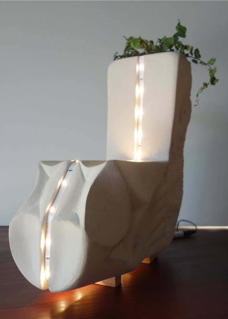Lampe Moderne et coin de verdure
Calcaire avec une plante
Exposée à notre galerie